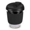 Black 350mL Borosilicate Glass Cups